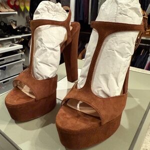 Tom Ford 130mm Angelina suede sandal